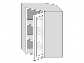 19.60.3у Шкаф настенный (h=913) угловой на 600мм со стекл. дверцей в Среднеуральске - sredneuralsk.magazin-mebel74.ru | фото