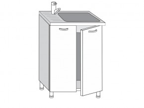 2.60.2мн Шкаф-стол на 600мм под накладную мойку с 2-мя дверцами в Среднеуральске - sredneuralsk.magazin-mebel74.ru | фото
