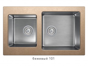 Мойка комбинированная Tolero twist TTS-840 Бежевый 101 в Среднеуральске - sredneuralsk.magazin-mebel74.ru | фото