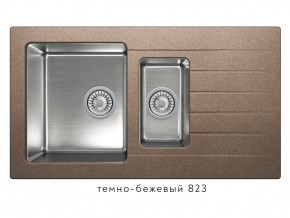 Мойка комбинированная Tolero twist TTS-890 Темно-бежевый 823 в Среднеуральске - sredneuralsk.magazin-mebel74.ru | фото