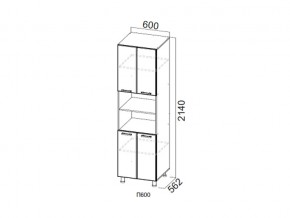 П600/2140 Пенал 600/2140 в Среднеуральске - sredneuralsk.magazin-mebel74.ru | фото